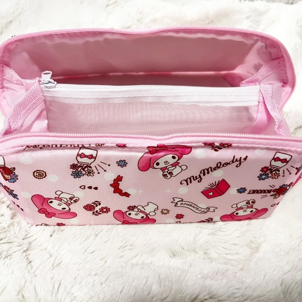 Sanrio My Melody Pink Pencil Case Makeup Case Cute Make Up Bag